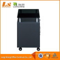 Desktop Lateral Mobile Filing Cabinet With Metal Handles